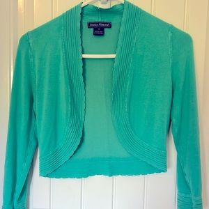 Teal shrug sweater